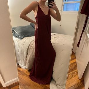 Burgundy Maxi Dress